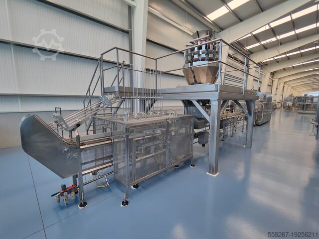 LINE FOR PACKAGING P.E.T. SOLIDS/LIQUIDS COMPACT MONDINI EVOLUZIONE SUPER E 380 VG