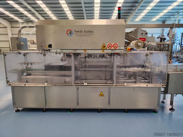 LINE FOR PACKAGING P.E.T. SOLIDS/LIQUIDS COMPACT MONDINI EVOLUZIONE SUPER E 380 VG