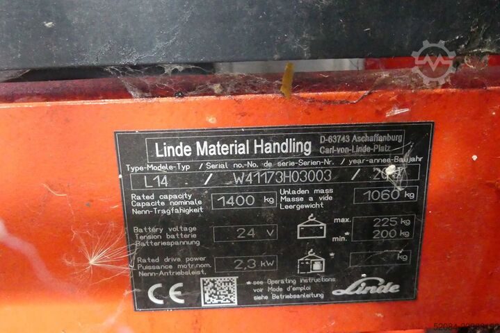 LINDE L14 high-lift pallet truck LINDE L14