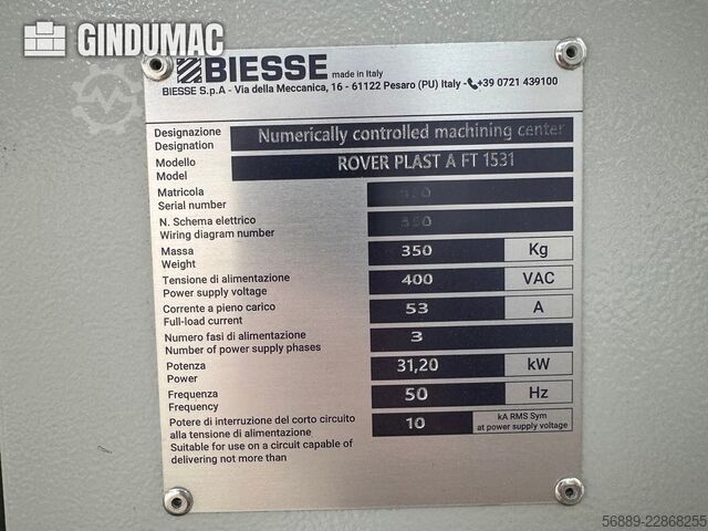 BIESSE ROVER PLAST A FT 1224 BIESSE ROVER PLAST A FT 1224