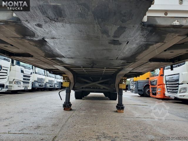 Auflieger mit Pritsche & Plane SCHMITZ CARGOBULL SCS S3T Varios, Edscha, hydraul. Hubdach, TÜV