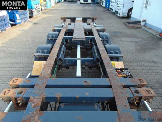 Swap chassis trailer KRONE SD Containerchassi 45-Fuß ausziehbar, Liftachse