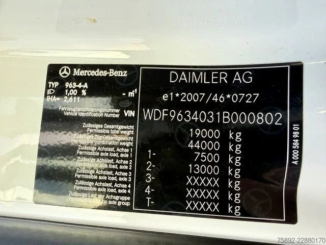Standard-SZM Mercedes-Benz Actros 1843 StreamSpace 2,30 / Euro6 / 357 tkm