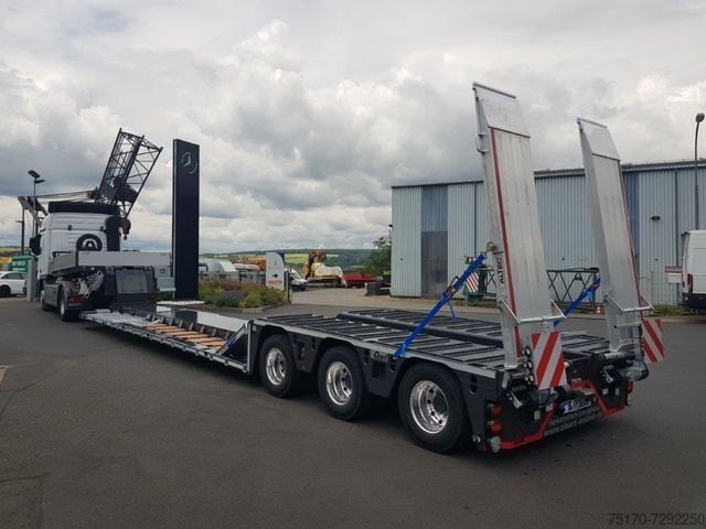 Tieflader-Sattelauflieger EBERT TLS 55 ATV / Tele / 39,5to Nutzlast