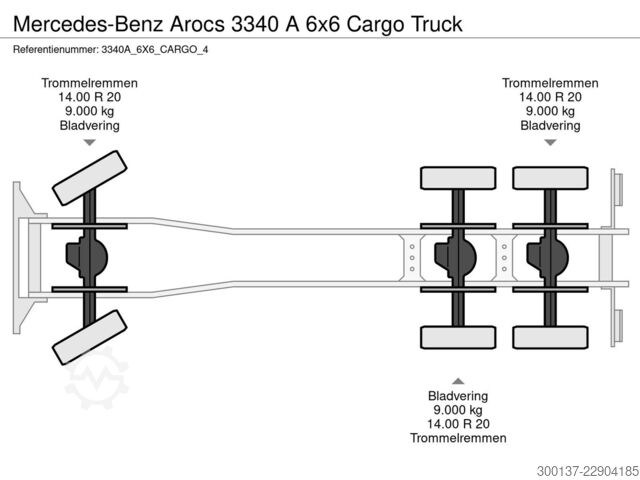 Tarpaulin Mercedes-Benz Arocs 3340 6x6 | Multi Purpose Vehicle | Passen...