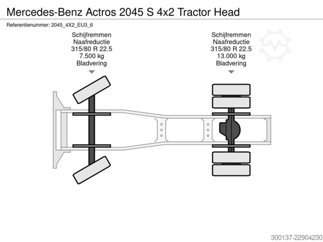 Mercedes-Benz Actros 2045 S 4x2 | Tractor Head | Logistics | 80T | Mercedes-Benz Actros 2045 S 4x2 | Tractor Head | Logistics | ...