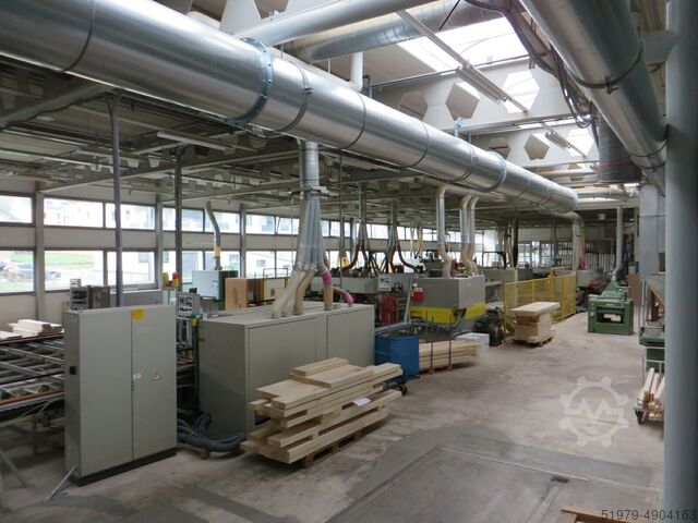 Window profiling line Weinig UC Matic Weinig Unimat 23EL + Unitec 10 + Univar 10 + Au