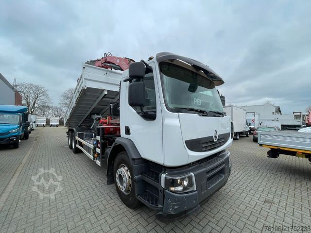 Truck mounted crane RENAULT Premium Lander 310.26 6x4 Kipper /Kran