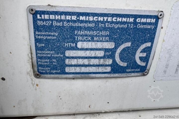 Betonmischer LKW SCANIA G490 10x4 Liebherr 12m3