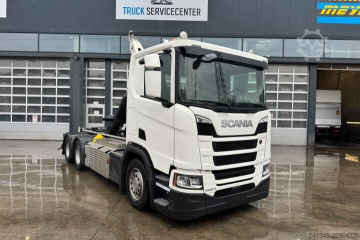 Abrollkipper SCANIA R560 6x4 Boogie Moser AHK