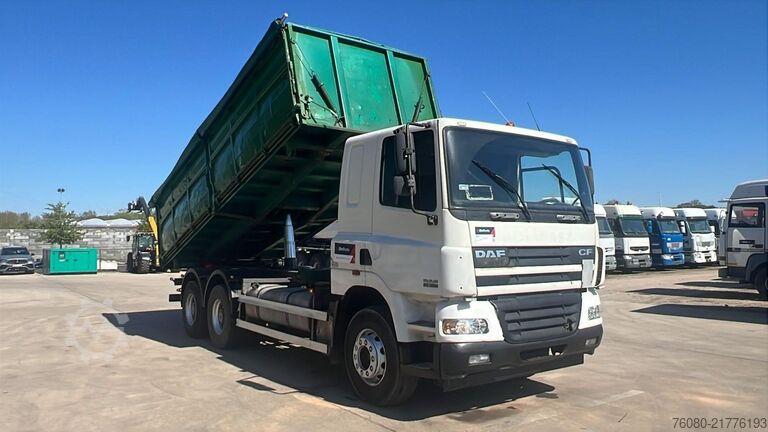 3-way tipper DAF CF 85.380 (EURO 3 / LAMES / GRAND PONT / STEEL ...