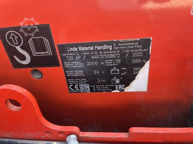 Electric Pallet Truck Linde T20AP