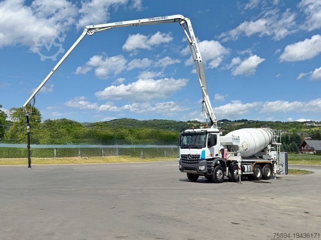 Concrete pump truck MERCEDES-BENZ AROCS 3743 * Betonpumpe + FUNK * 8x4 * TOP