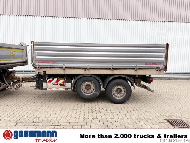 Three-way tipper trailer Schwarzmüller M-Serie, Alu-Bordwände, Liftachse, ca. 12m³