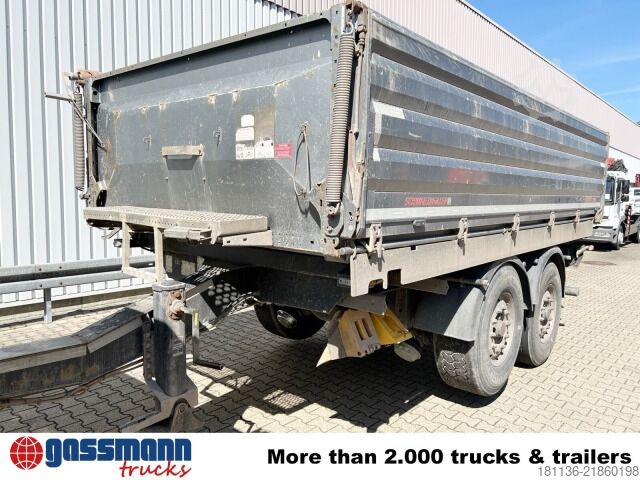 Three-way tipper trailer Schwarzmüller M-Serie, Alu-Bordwände, Liftachse, ca. 12m³