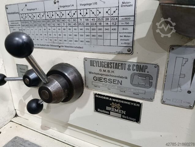 Sliding bed lathe HEYLIGENSTAEDT 260 EV/1250
