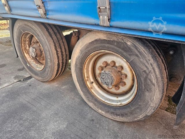 Anhänger mit Pritsche & Plane ACKERMANN-FRUEHAUF Tandem Gardine, Edscha,Hubdach