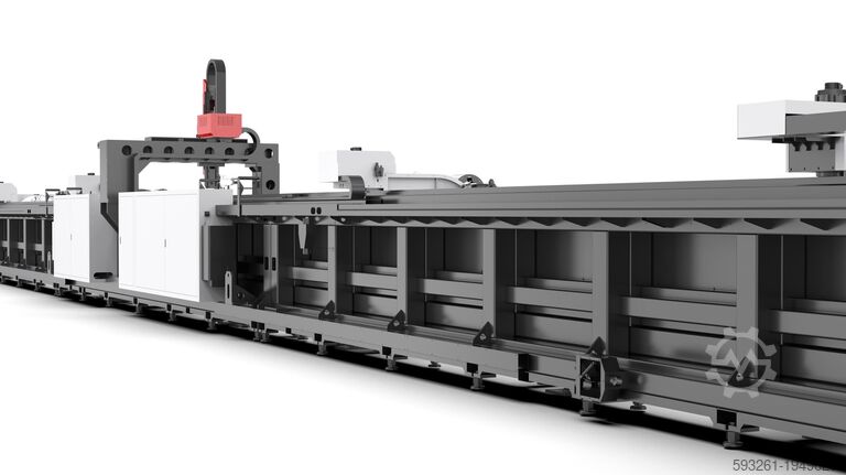 Rohrlaserschneidmaschine Four Chuck Metal laser Tube Cutter NS-12056FG 20KW