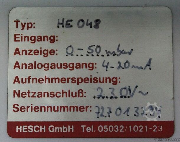 Process controller Hesch HE 048