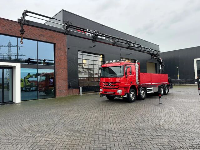 Kranwagen Mercedes-Benz Actros 4151 V8 8x4 Hiab 477 E-6, Winch Euro 5
