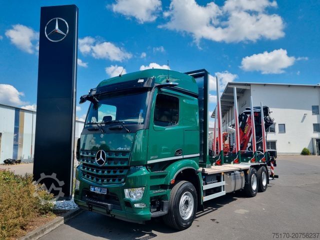 Holztransporter LKW MERCEDES-BENZ Arocs 2651 L 6x4 Palfinger Epsilon TZ12-98