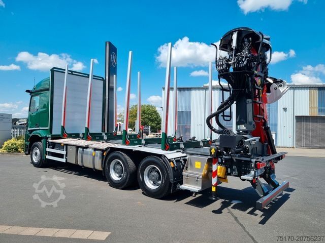 Holztransporter LKW MERCEDES-BENZ Arocs 2651 L 6x4 Palfinger Epsilon TZ12-98
