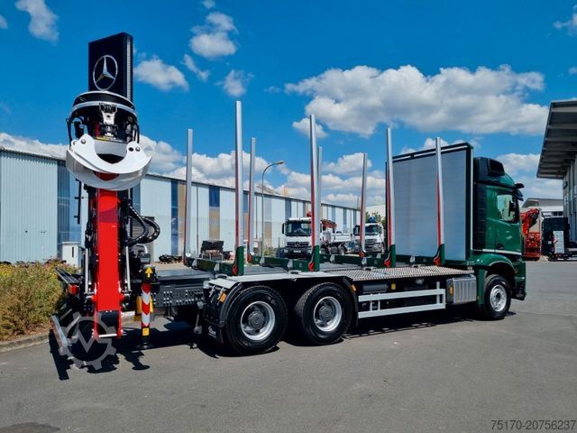 Holztransporter LKW MERCEDES-BENZ Arocs 2651 L 6x4 Palfinger Epsilon TZ12-98