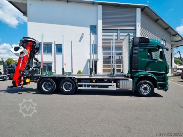 Holztransporter LKW MERCEDES-BENZ Arocs 2651 L 6x4 Palfinger Epsilon TZ12-98