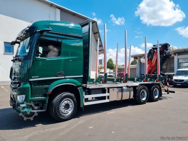 Holztransporter LKW MERCEDES-BENZ Arocs 2651 L 6x4 Palfinger Epsilon TZ12-98