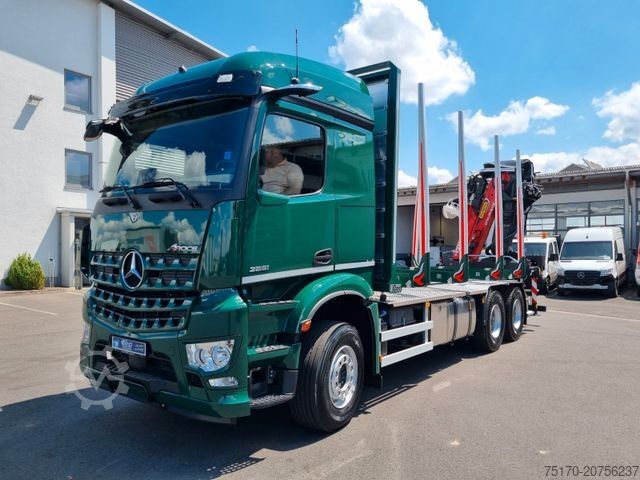 Holztransporter LKW MERCEDES-BENZ Arocs 2651 L 6x4 Palfinger Epsilon TZ12-98