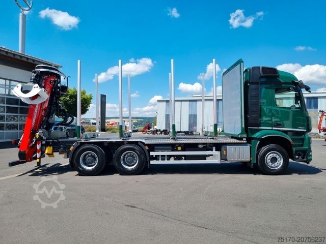 Holztransporter LKW MERCEDES-BENZ Arocs 2651 L 6x4 Palfinger Epsilon TZ12-98
