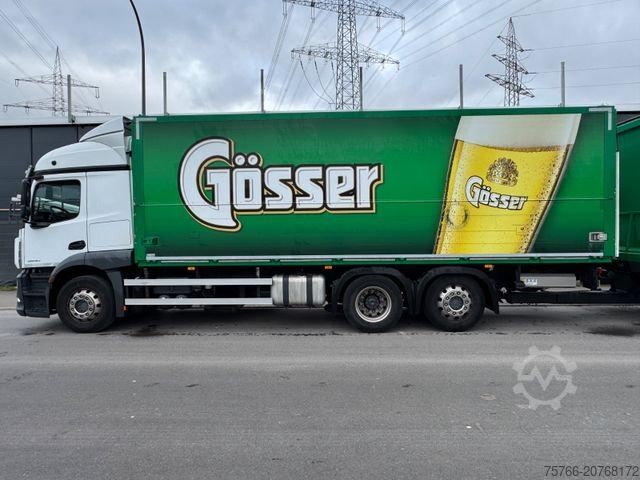 LKW mit Getränkeaufbau MERCEDES-BENZ ACTROS 2540 L/ 2 x LBW / LENKACHSE / KOMPLETTZUG