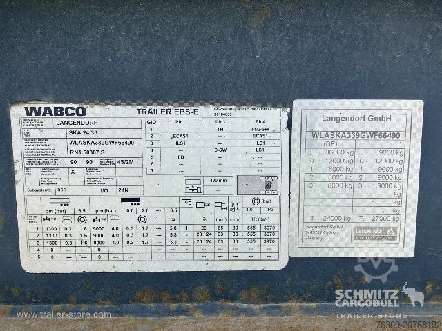 Tipper semitrailer Langendorf Kipper Alukastenmulde 24m³