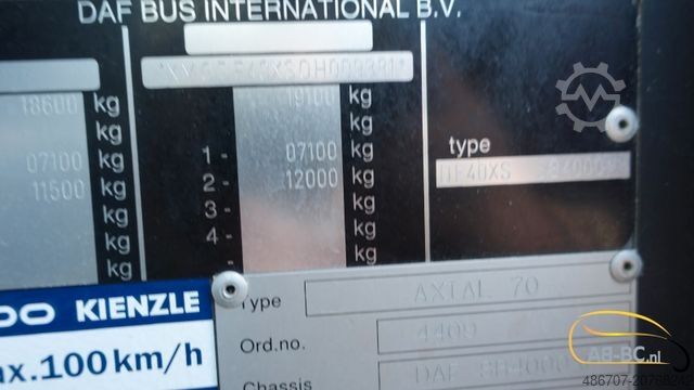 Reisebus BERKHOF Axial SB4000 - 51 Sitze Analoge Tacho