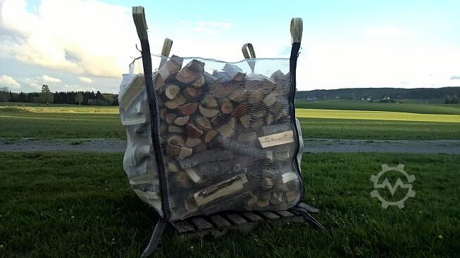 Big Bag für Brennholz 1,0m³, 5-seitig belüftet - 5 Stk - 5 Stk Tommen Gram 