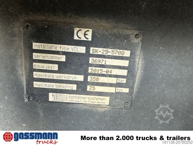 Abrollkipper VDL SK-25-5700 Schub-Knick Abrollanlage, Dautel