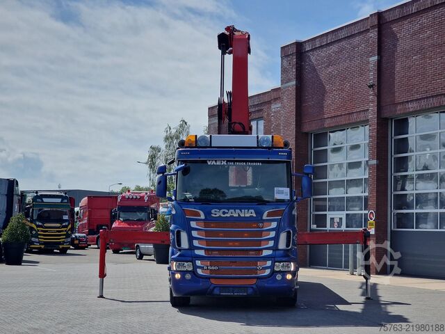 Tipper with crane Scania R560 V8 8x4*4 - HIAB 244 K5 Crane / Kran / Grua...