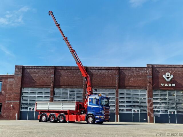 Tipper with crane Scania R560 V8 8x4*4 - HIAB 244 K5 Crane / Kran / Grua...