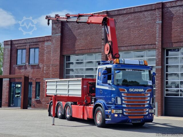 Crane truck Scania R560 V8 8x4*4 - HIAB 244 K5 Crane / Kran / Grua...