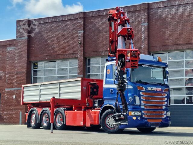 Crane truck Scania R560 V8 8x4*4 - HIAB 244 K5 Crane / Kran / Grua...