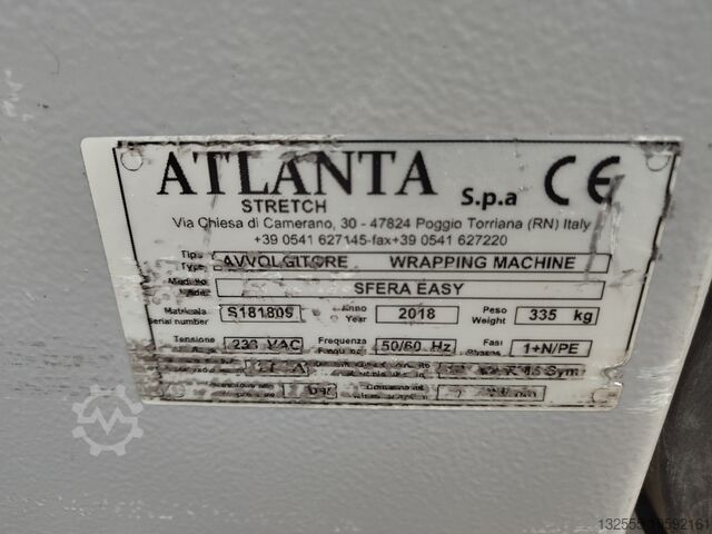 2x Self-propelled Pallet Wrapper / Robot Wrapper Atlanta avvolgitore sfera