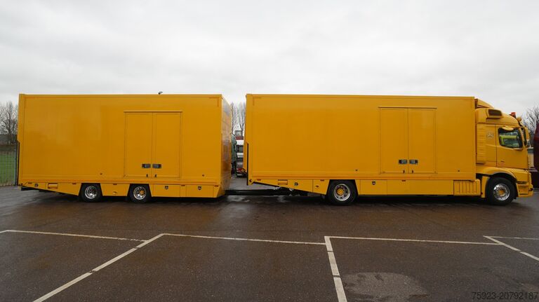 Autotransporter Mercedes-Benz ACTROS 1942 CAR TRANSPORTER COMBI WITH TIJHOF T...