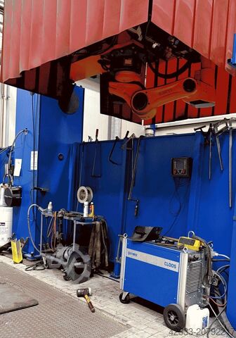 Industrieroboter Cloos Qirox QRC 350 auf Drehgalgen