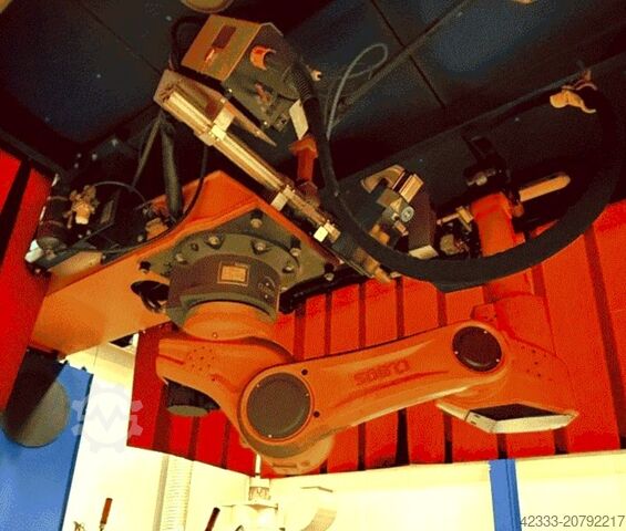 Industrieroboter Cloos Qirox QRC 350 auf Drehgalgen