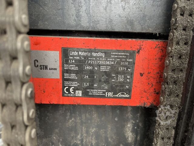 Deichselstapler Linde L14