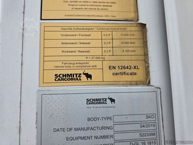 Kühlauflieger SCHMITZ CARGOBULL Tiefkühler, Doppelstock,SKO 24/L-13,4 FP 60 Cool