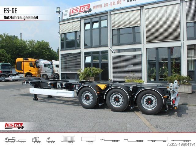 Swap body semitrailer WIELTON 3-Achs-Containerchassis - multifunktional