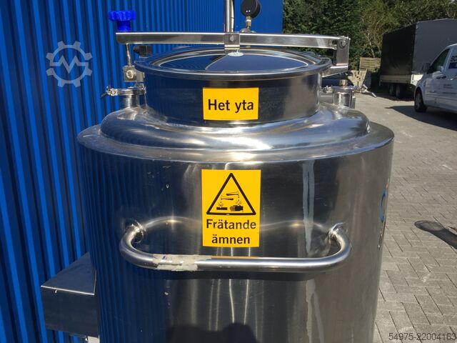 250L electrically heated stainless steel tank EGTE-Teknik AB 