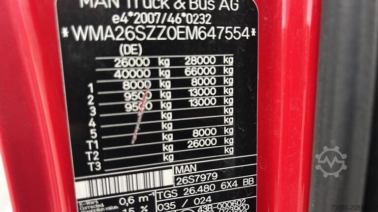 Abrollkipper MAN TGS 26.480 Meiller RK 20 60