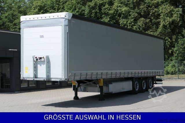Open semitrailer with tarp SCHMITZ CARGOBULL Liftachse Palettenkasten LED Beleuchtung ¤359.-m